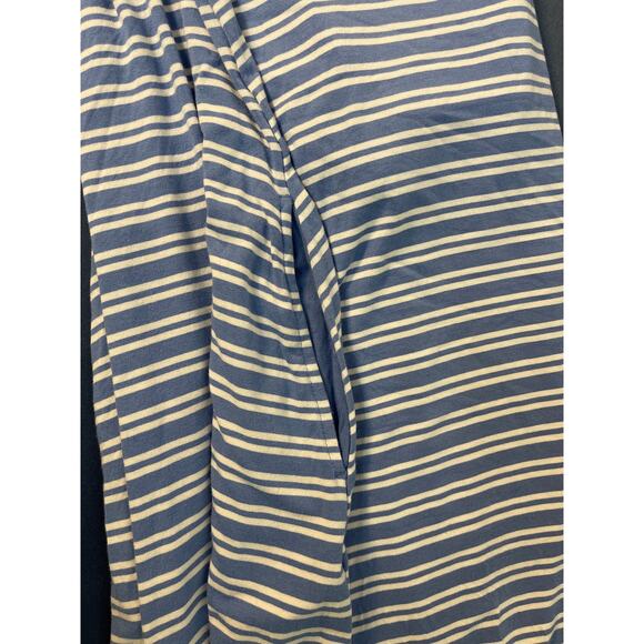 Time and Tru Sleeveless Crewneck Striped Flare Midi Dress Blue/White Size L - Picture 9 of 9
